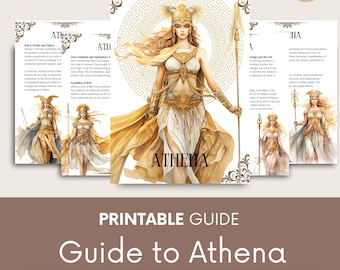 Cyfrowe strony grimoire poświęcone greckiej bogini Atenie (PDF).