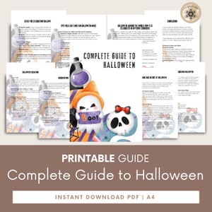 Divination Grimory Pages - Halloween, Samhain, Printable for Witches, Wiccan, Halloween Witchcraft, Perfect for Pagans & BOS