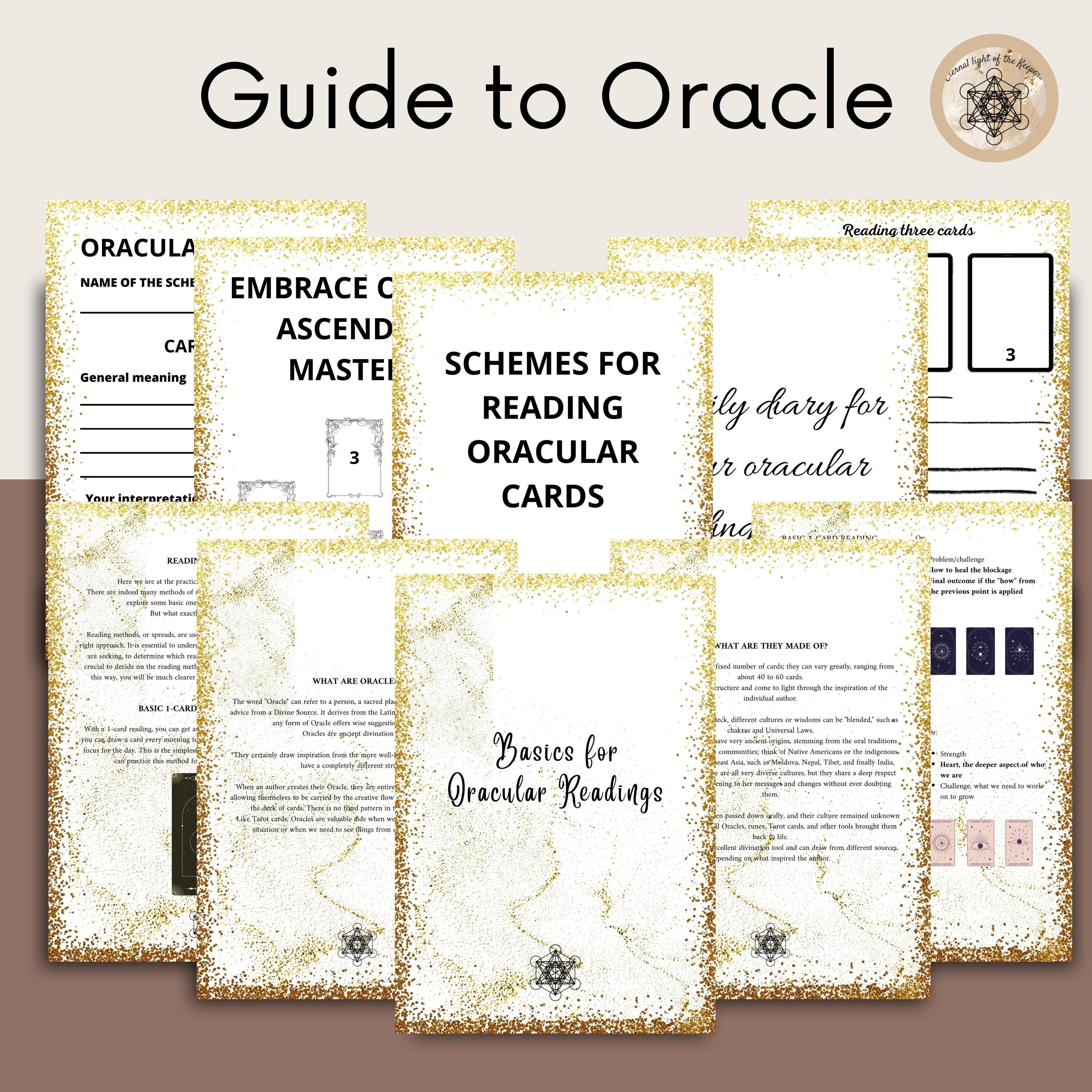 Printable Oracle Guide Comprehensive Guidebook for Card - Etsy