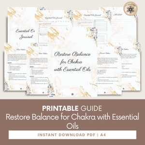Chakra Balancing Guide, Natural Essential Oil Remedies (PDF Download)