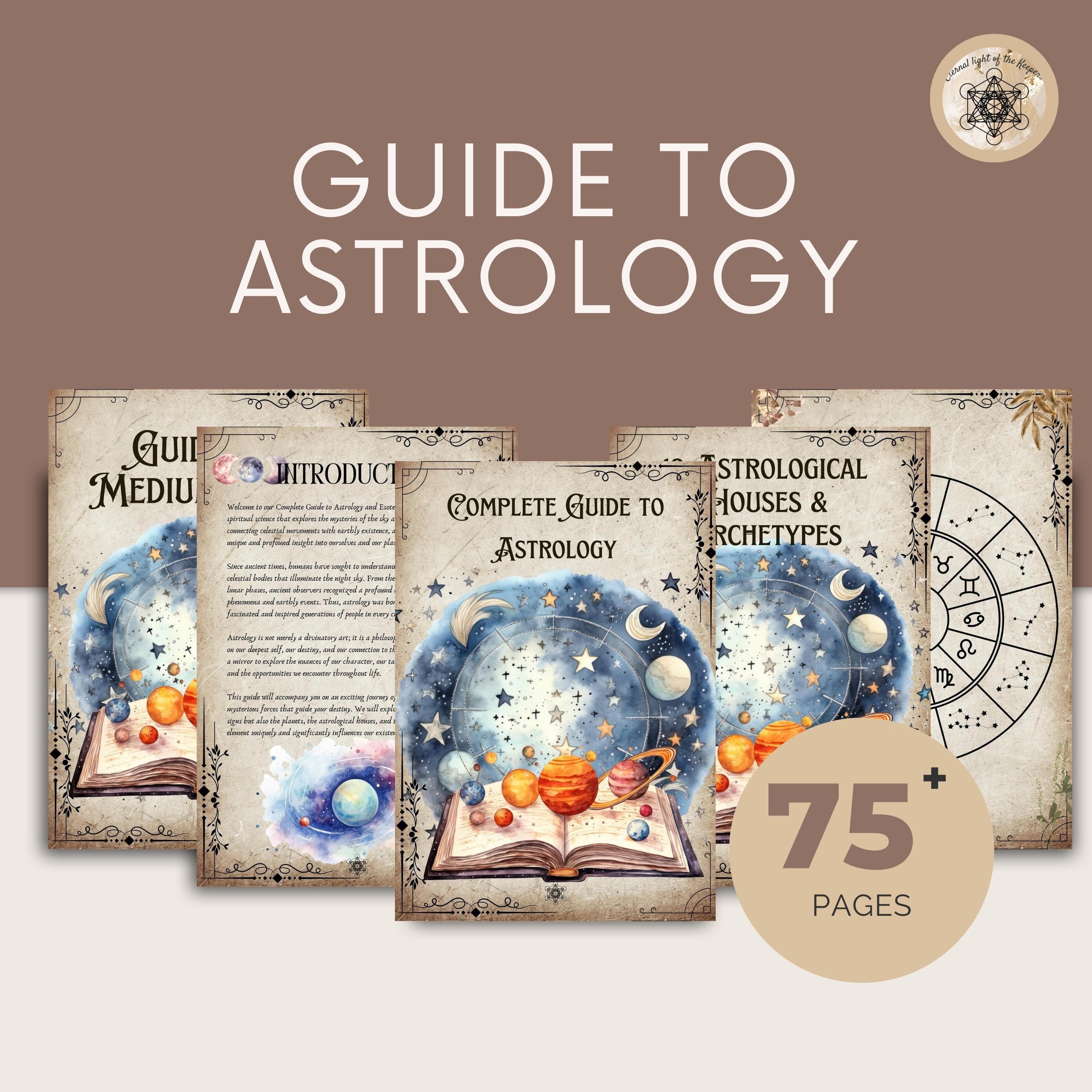Printable Astrology Guide Detailed Astrology PDF Workbook &amp; Journal for ...