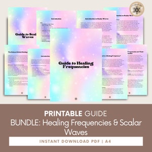 BUNDLE: Healing Frequencies & Scalar Waves Guide, Meditation Frequency, Spiritual Healing, Spell Book, Energy Healing.