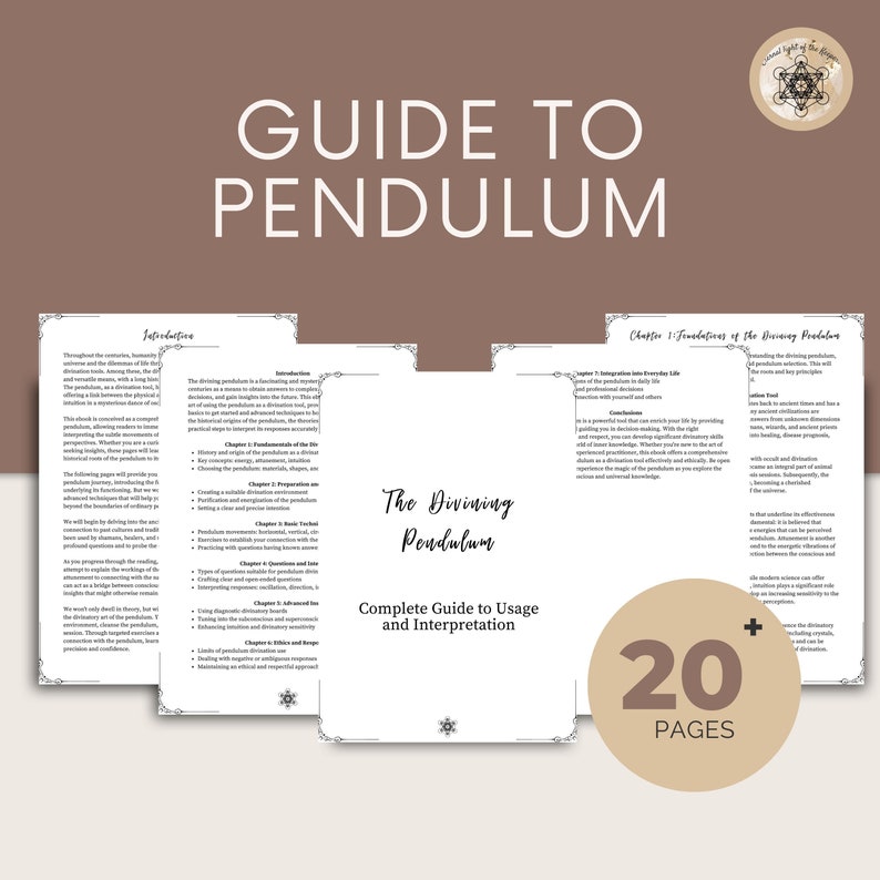 Printable Guide to Pendulum - Pendulum PDF Download for Intuition ...
