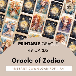 Astrologia - Baralho de Cartas Oracle, Signos do Zodíaco e Suas Características, Astrologia, Leitura Astrológica, Adivinhação.