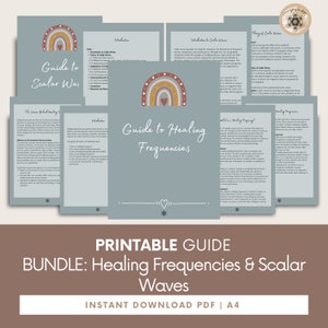 BUNDLE: Healing Frequencies & Scalar Waves Guide, Meditation Frequency, Spiritual Healing, Spell Book, Energy Healing.