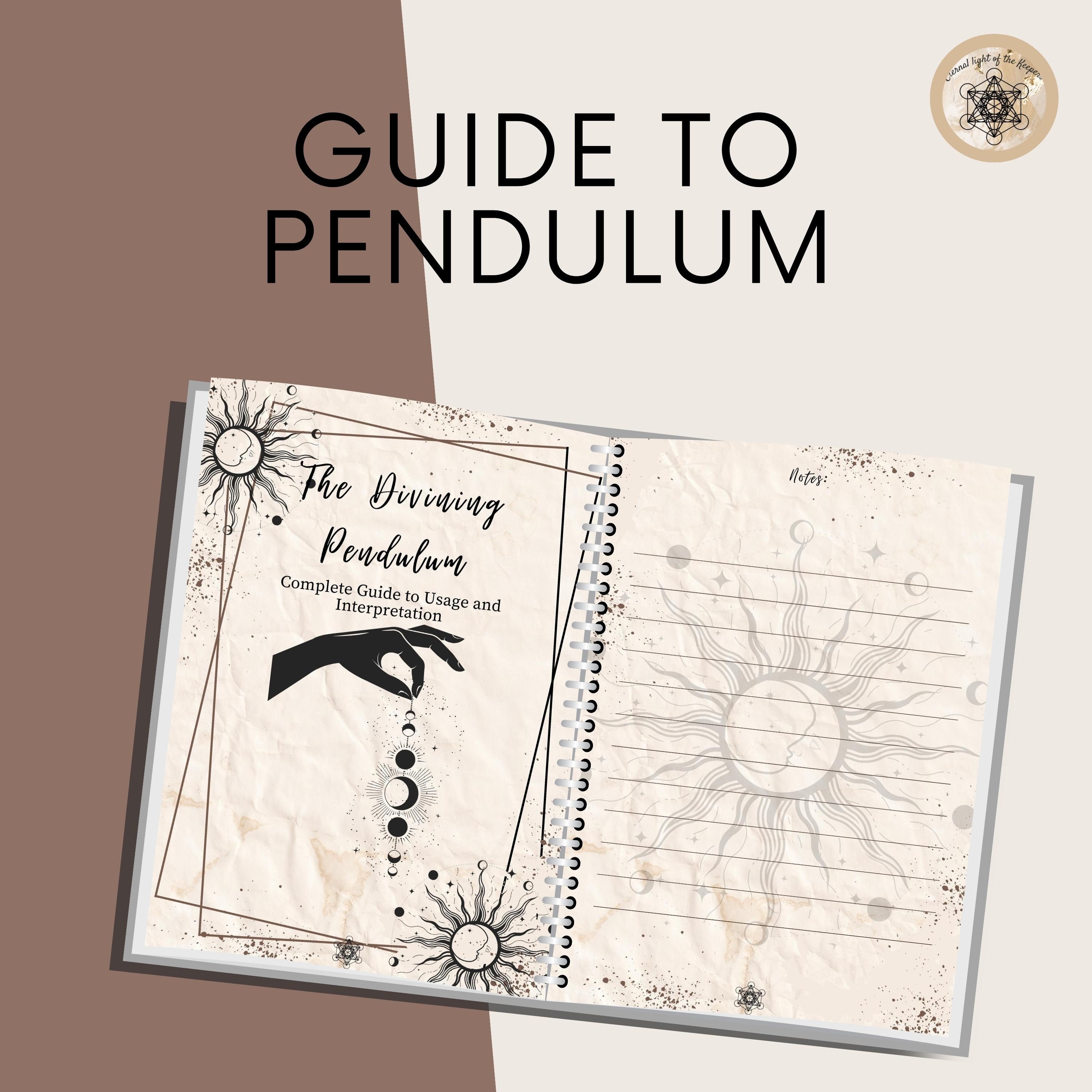 Pendulum Work Spiritually Guide.pdf Printable Pendulum Divination Guide – Intuition Enhancement (PDF ...