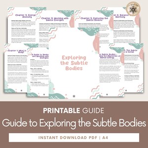 Subtle Body Guide, Aura, Energy Healing (Digital Download)