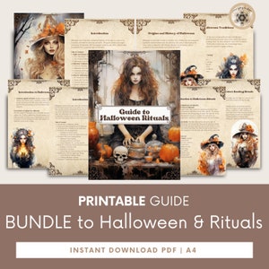 Halloween & Rituals Guide Bundle, Halloween, Samhain Rituals, Spell Book, Wiccan, Halloween Witchcraft, Perfect for Pagans and BOS