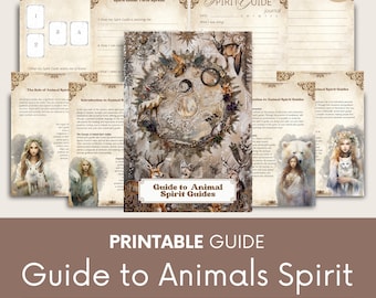 Animal Spirit Guide, Tarot Spread, Journal (Digital Download)