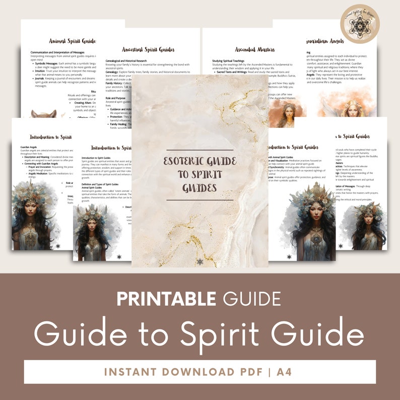 Spirit Guide Journal, Animal Spirits, Meditation (digital Download) - Etsy