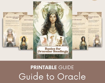 Printable Oracle Card Reading Guide – Spiritual Workbook (PDF)