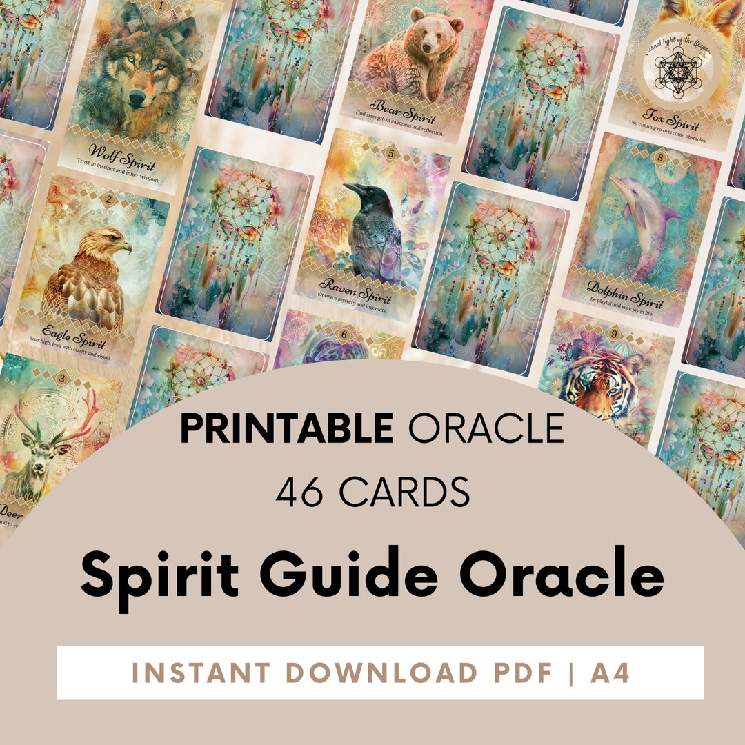 Spirit Guide Oracle, Spirit Animal, Spirit Guide Message