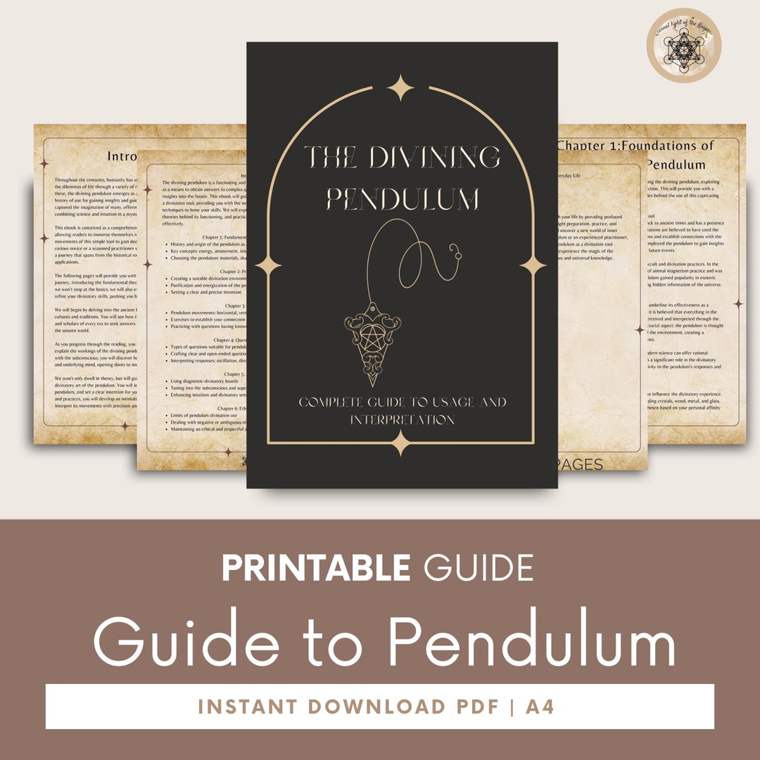 Printable Guide to Pendulum Pendulum PDF Download for Intuition