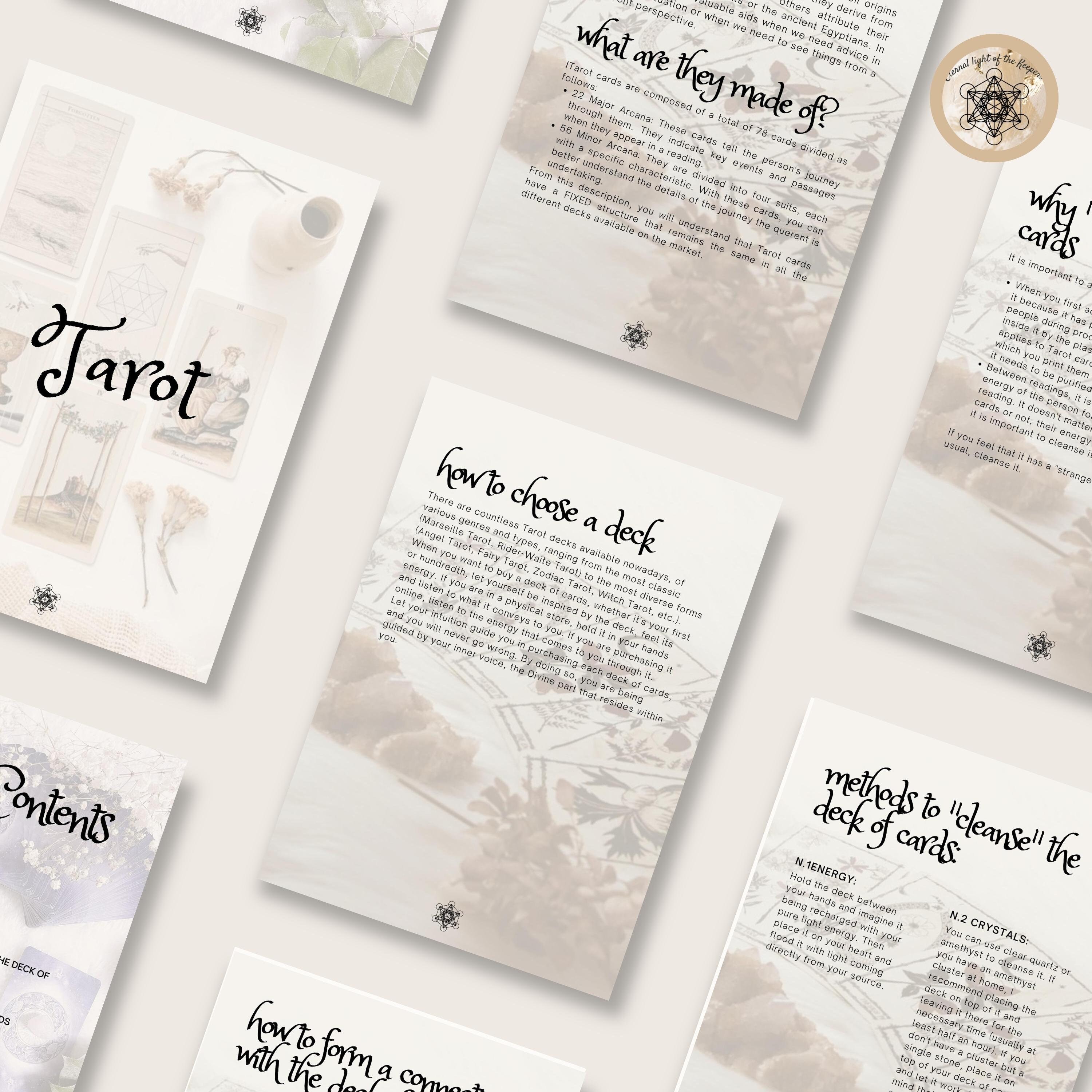 Printable Tarots for Beginners Guide Comprehensive A4 PDF - Etsy