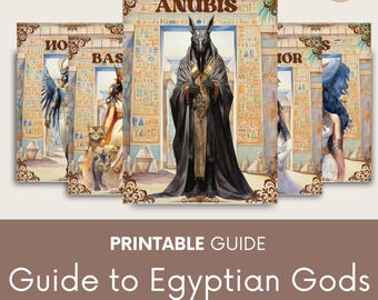 Egyptian Gods Guide, Ancient Mythology Grimory Pages (PDF)