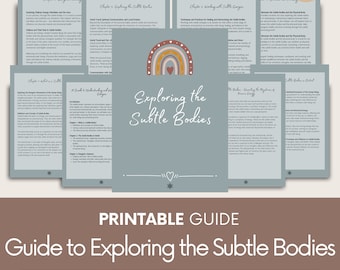 Subtle Body Guide, Aura & Energy Healing (Digital PDF)
