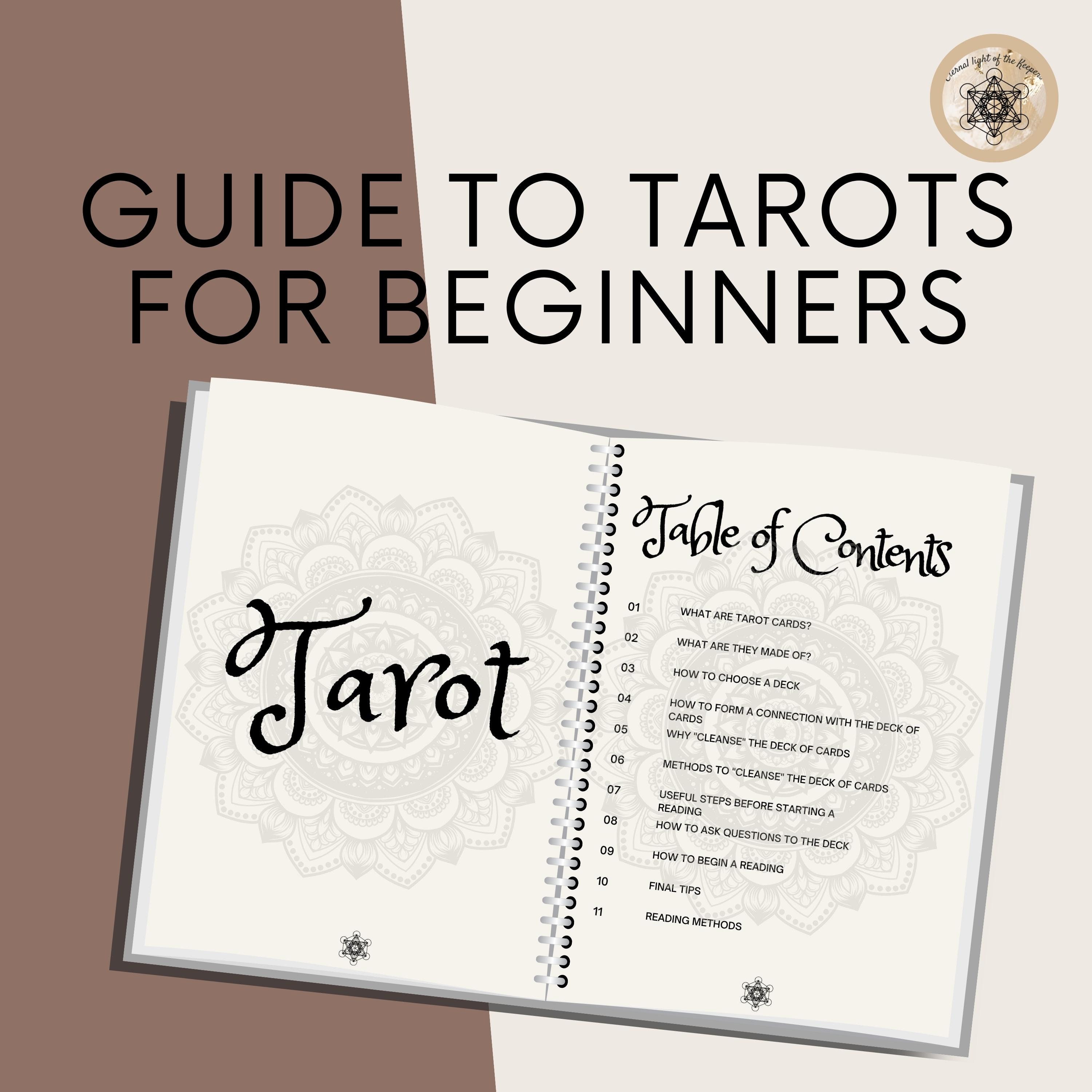 Printable Tarots for Beginners Guide Comprehensive A4 PDF Guide to ...