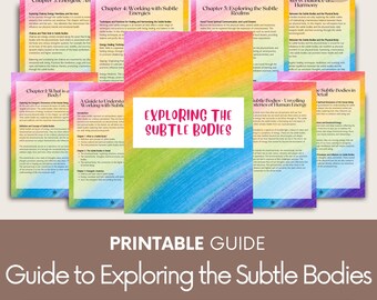 Subtle Body Guide, Aura and Energy Healing (Digital PDF)