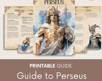 Przewodnik po mitycznym bohaterze Perseuszu, mitologia grecka (PDF, A4).