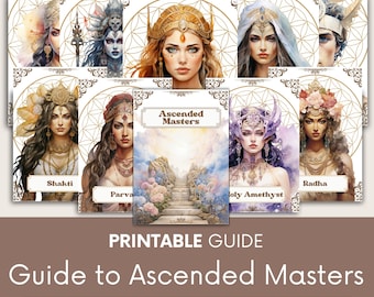 Complete Guide to Ascended Masters, Spiritual Guidance, Hindu gods, Spirituality Books, Spiritual Awakening, Enlightenment