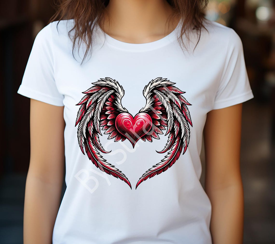 Angel Wings Heart Open Front Long Sleeve Cardigan main image 0