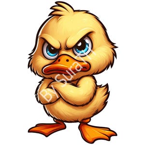 Grumpy Duck PNG, 5 PNG, Funny Duck Clipart, Cute Duck, Grumpy Duck Digital Download, Duck Sublimation, Duck Printable