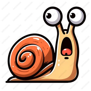 Slak PNG, slak clipart, cartoon slak, grappige slak, Instant Download, transparante achtergrond