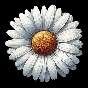 Op de afbeelding: Een witte madeliefje met een gele kern. De bloem is in volle bloei en heeft veel bloemblaadjes.