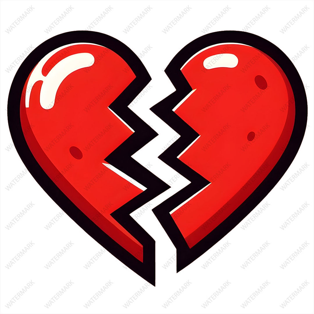 Broken Heart PNG, Broken Heart Clipart, Valentine Heart PNG, Valentine ...