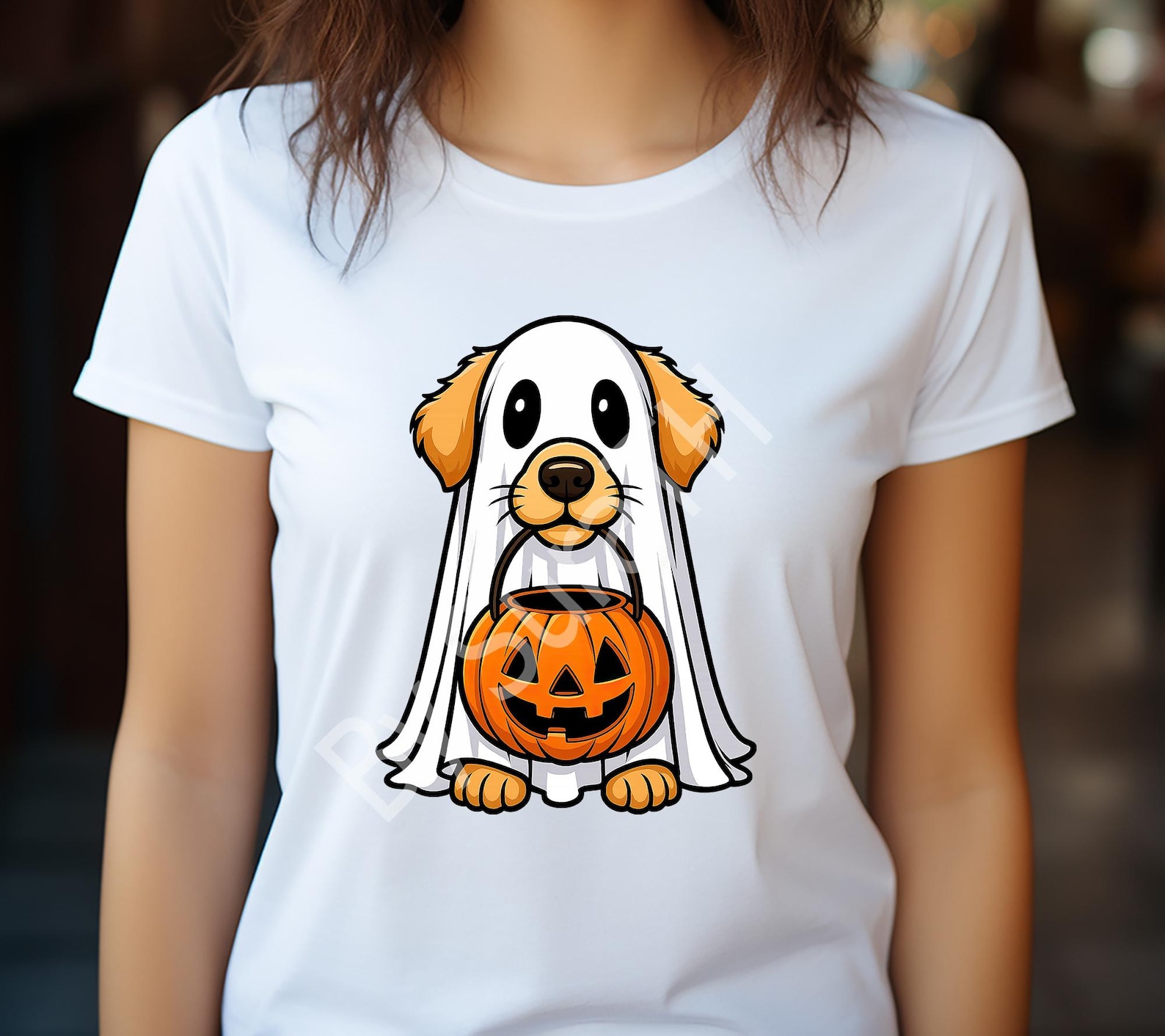 Golden Retriever Dog Ghost PNG: Halloween Printable (digital Download ...
