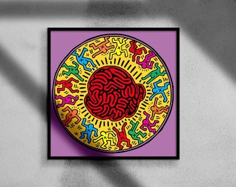 Keith Haring Radiant Baby Art Print, NYC Street Artist, Pop Art