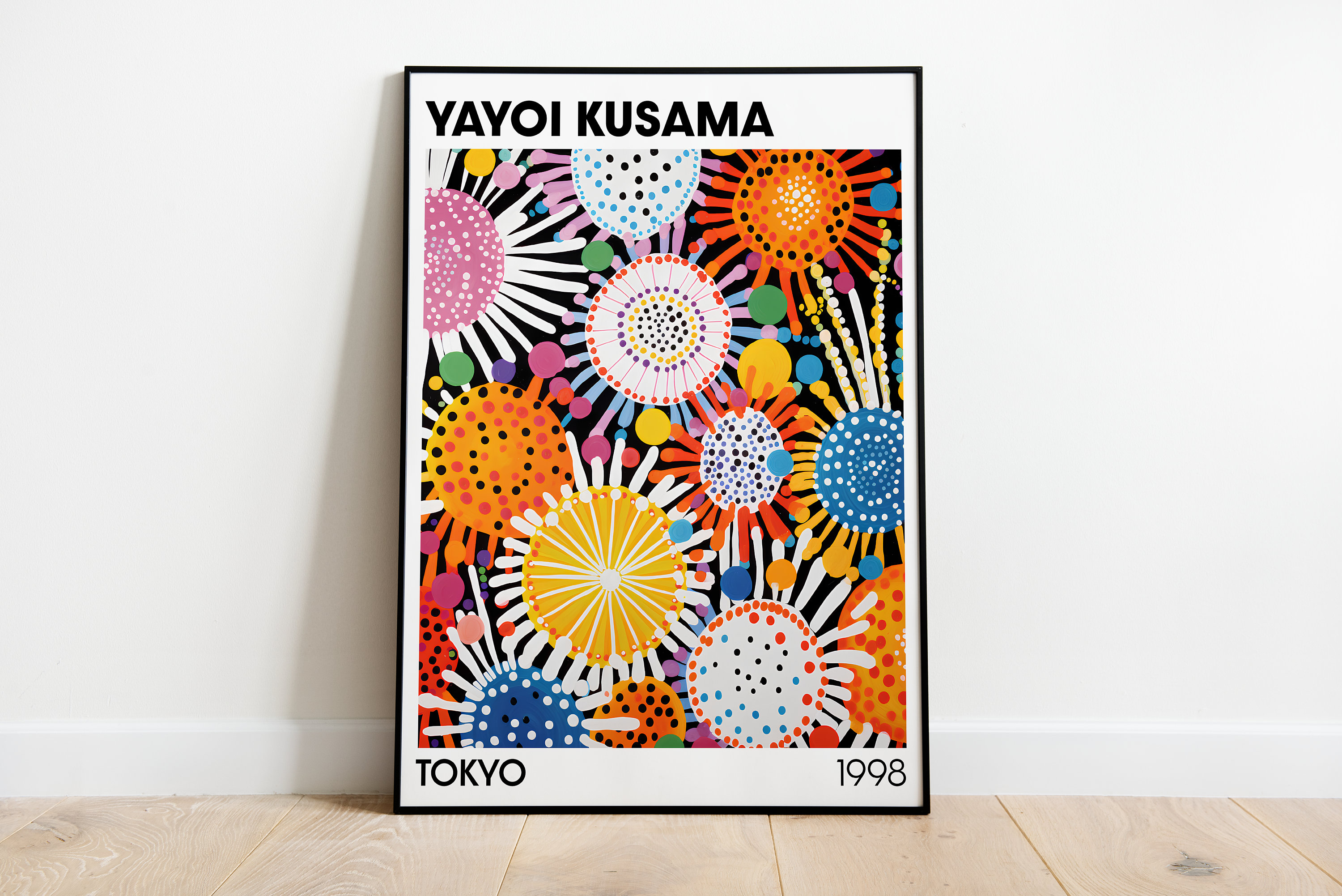 絵画 High-quality by Hayashi Teruyama Yayoi Kusama Poster, Tokyo Poster, Japanese Art, Large Wall