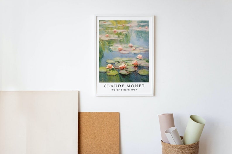 Claude Monet Water Lily Painting, Impressionism Art, Monet Exhibition Poster, Monet Water Lilies ...