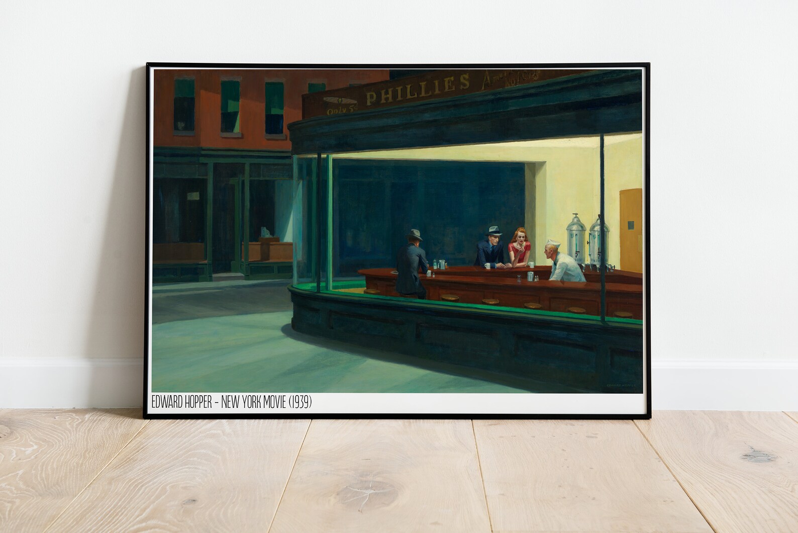 Mug Tasse Nighthawks D'Edward Hopper - Céramique Blanche, 325 Ml, Avec Boîte - Art Réalisme Américain