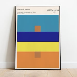 Josef Albers Artwork, Homage to the Square, New Home Gift, Matisse Artwork, Josef Albers Poster, Color Harmony