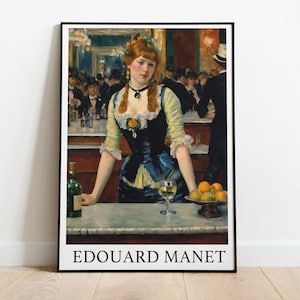 Edouard Manet, Impressionism, A Bar At The Folies Bergere, Manet Art, Berthe Morisot, impressionistic, French Painter