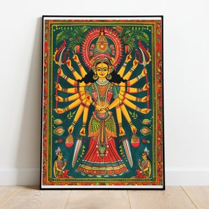 Madhubani Art, Indian Folk Art, Mithila Art, Madhubani Painting, Traditional Art, Bihar Poster, Indian Paintings, Rakhi Gift, Indian Gift