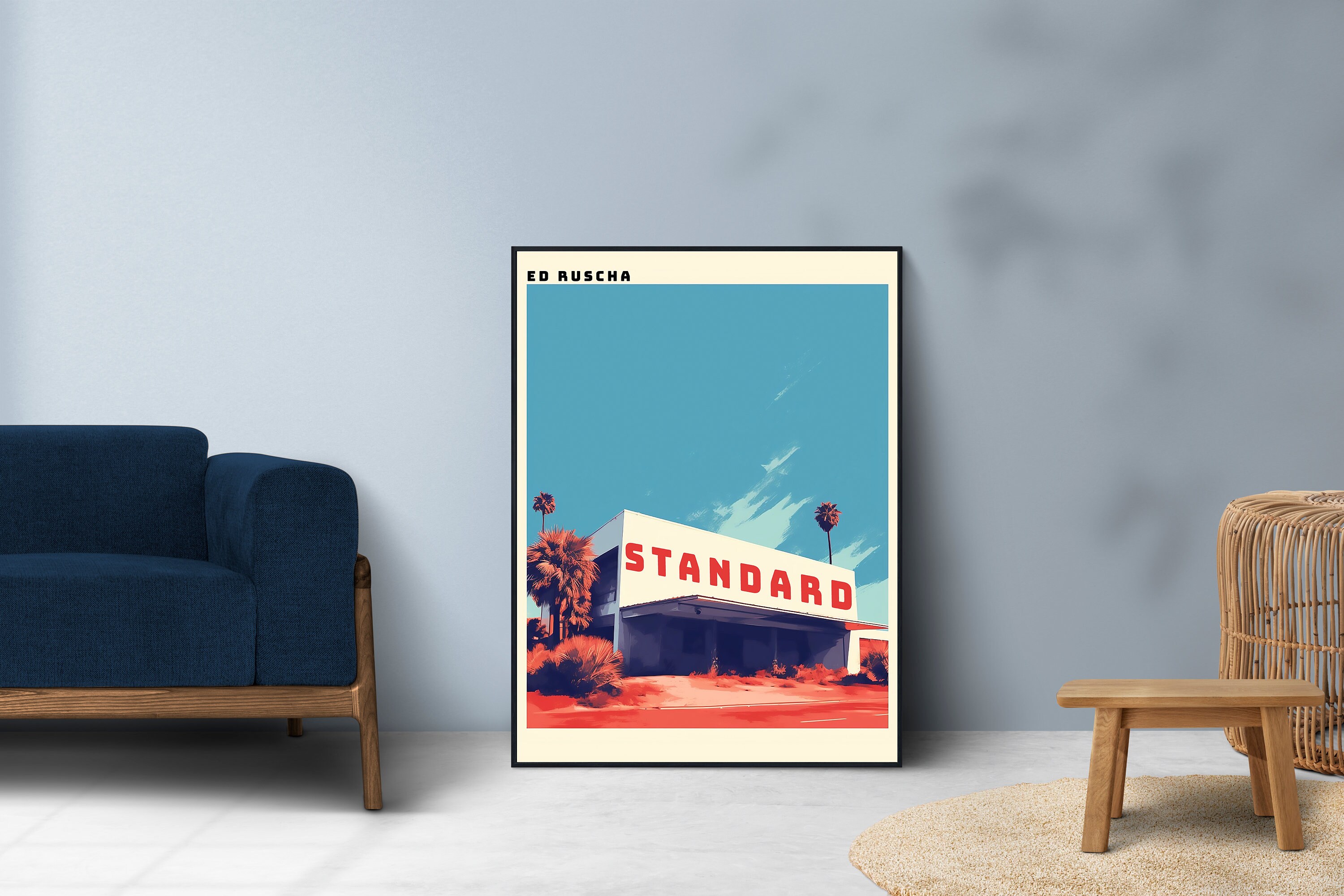 Ed Ruscha ポスター Ed Ruscha Art ,gasoline Stations Poster, Mid Century Modern