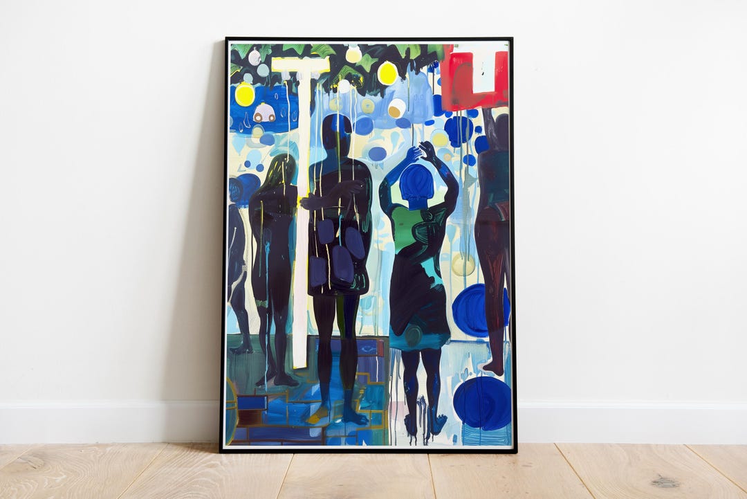 Kerry James Marshall Artwork, African American Woman Poster, Oil