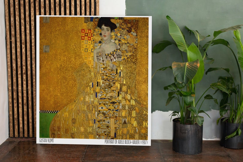 Gustav Klimt, Adele Bloch Bauer Painting, Woman in Gold, Painting ...
