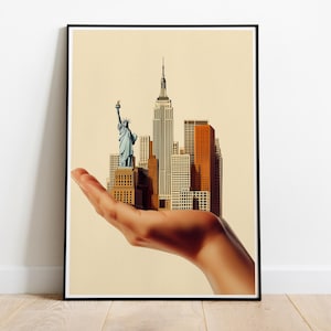 Empire State Building Print: Minimalist New York City Skyline Poster