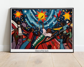 Faith Ringgold Style Art Print, Feminist Civil Rights Poster