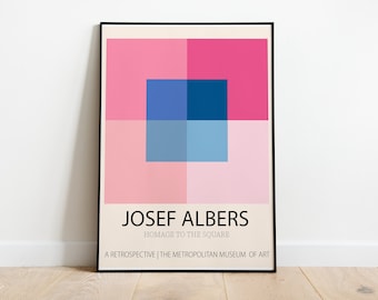 Josef Albers, Homege To The Square, Interaction of Color, Josef Albers Art, Geometric Print, josefalbers, Geometric Abstraction