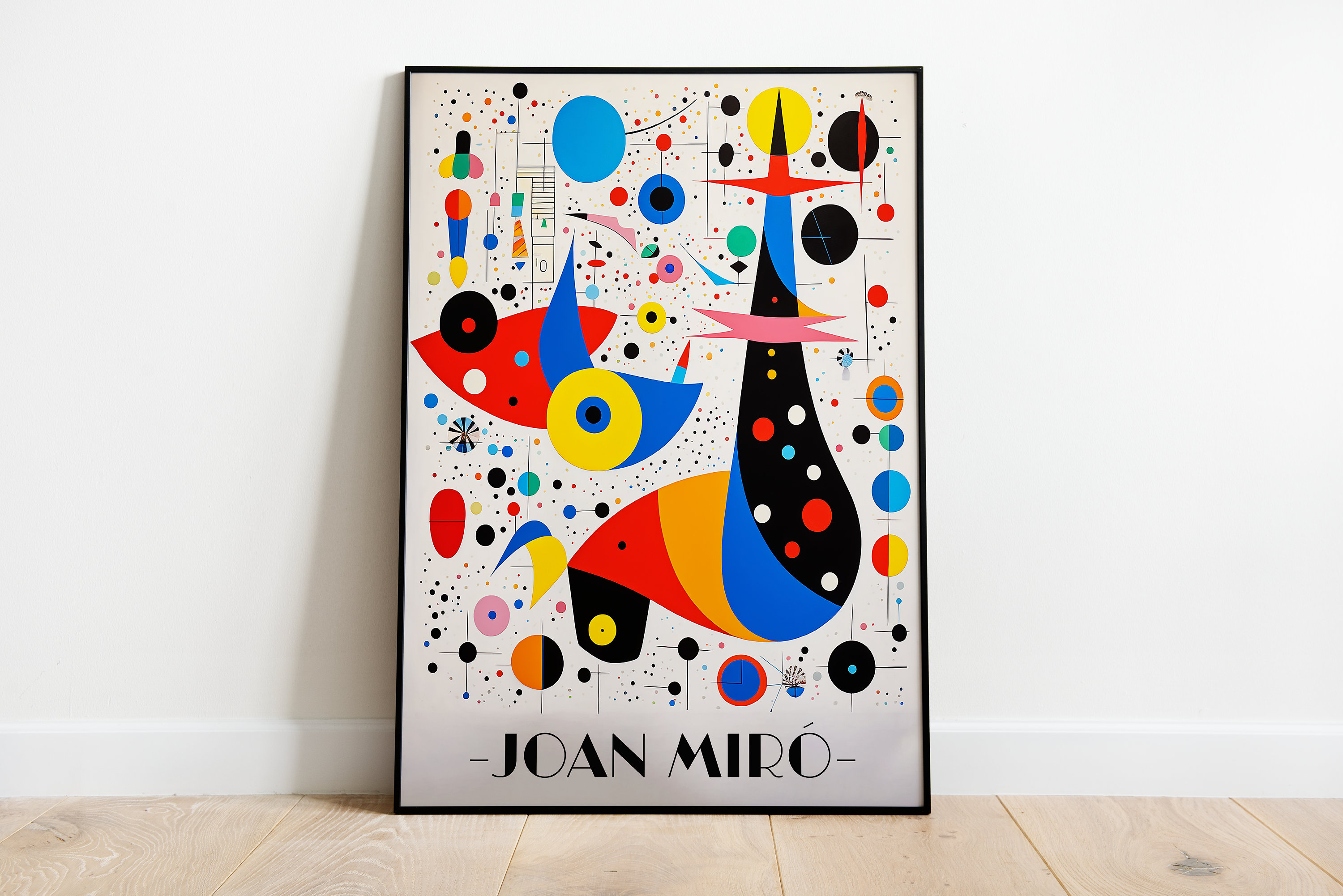 Amazon.co.jp: (ヤシの木のある家) by Joan Miro 絵画 アート