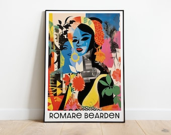 Contemporary Artist, Romare Bearden, Cubism, African American, Collage Art, Harlem Renaissance, Romare Bearden Print