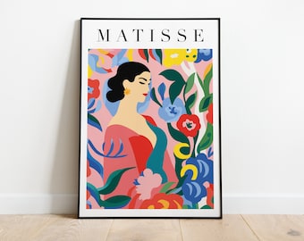Henri Matisse Poster, Fauvism Art, Matisse Painting, Woman Painting, Matisse Cut outs Gift Idea, Exhibition Art, Matisse Kunstdruck