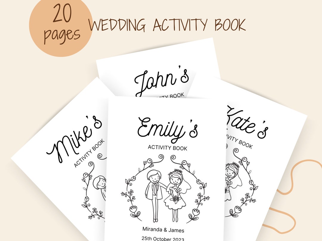 Wedding Coloring Book Wedding Coloring Pages for Kids Custom Coloring ...