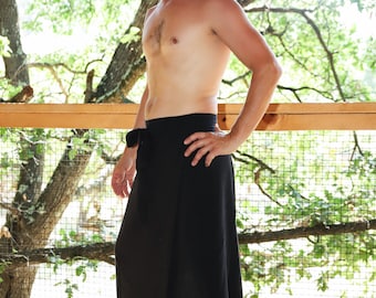gonna da uomo in cotone stile samurai