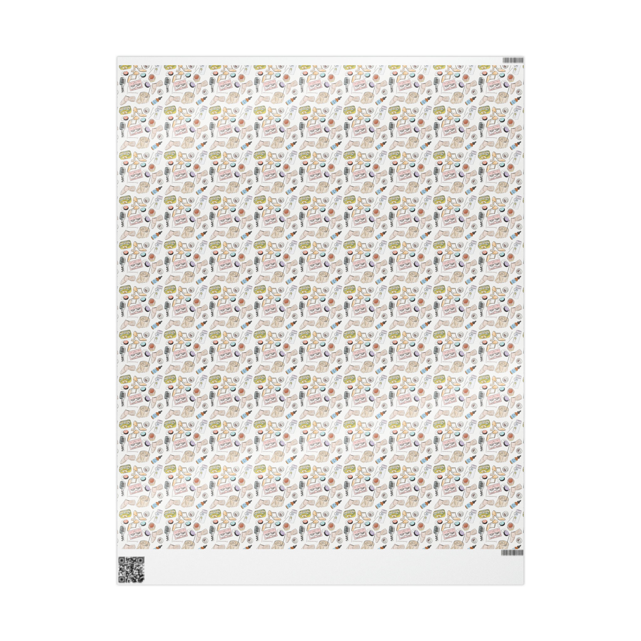 Musical Theatre Performer Theme Wrapping Paper Original Hand Drawn Pattern Gift Musical Theatre fans Gift Wrap, Vocal Health, Dance Shoes
