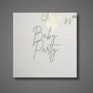 Księga gości baby shower I baby shower I personalizowana księga gości baby shower I impreza z okazji ujawnienia płci I prezent dla przyszłej mamy I przyjaciele zarezerwuj baby shower